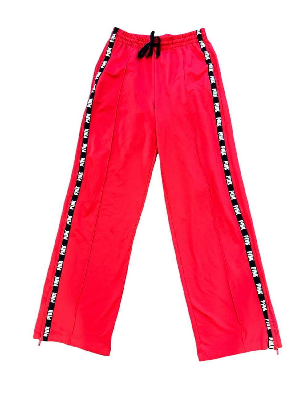 Victoria’s Secret PINK Wide Leg Track Pants Women’s S Red High Waist